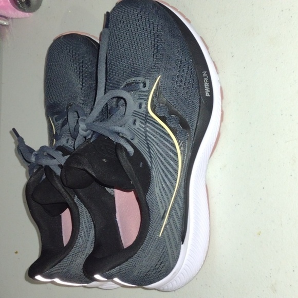 Saucony Guide 14 PowerRun Charcoal Rose Sneakers Woman’s 7 fromfit walking runni - Picture 5 of 16